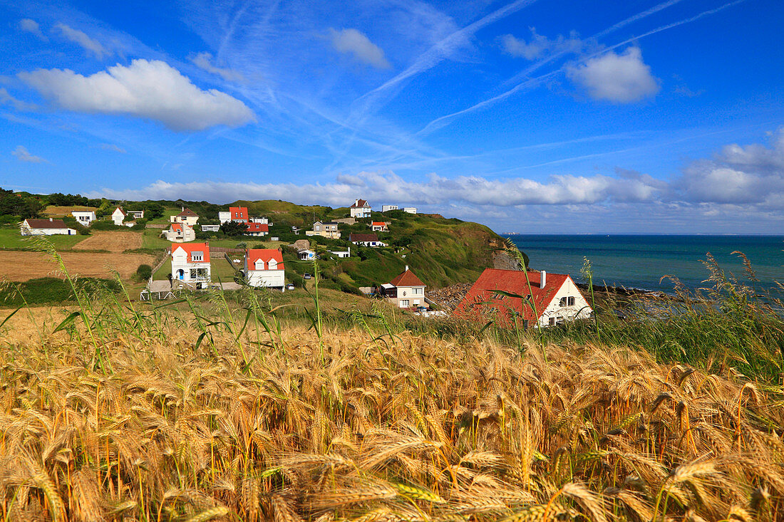 France, North Coast. Cap Gris-Nez, Audinghen, seaside houses