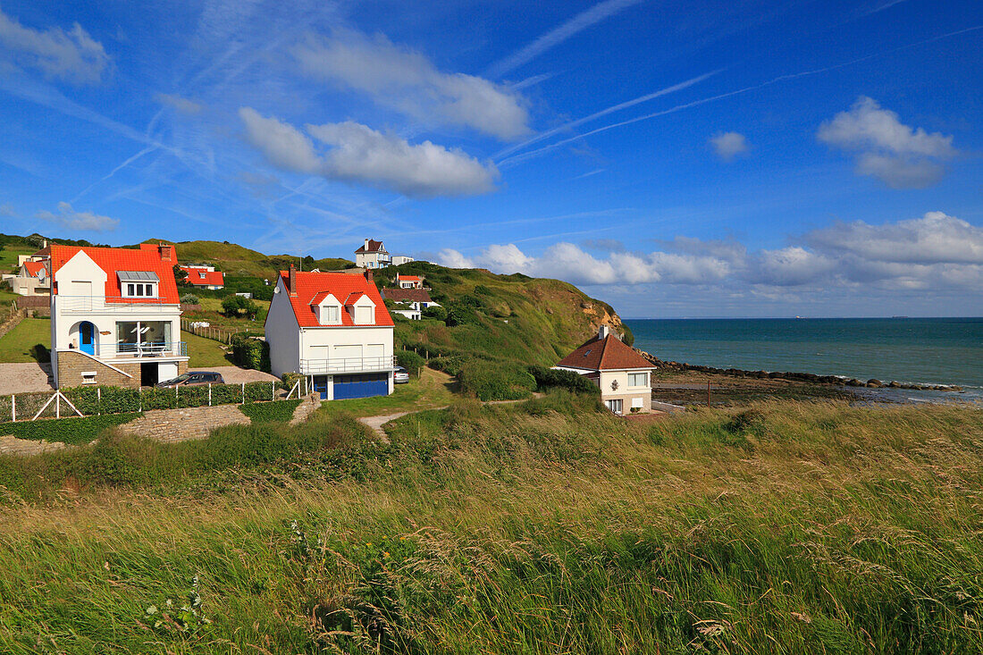 France, North Coast. Cap Gris-Nez, Audinghen, seaside houses