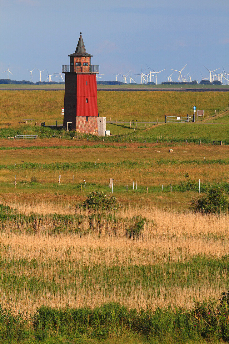Germany, Dagebüll. Schleswig-Holstein. The old lighthouse.