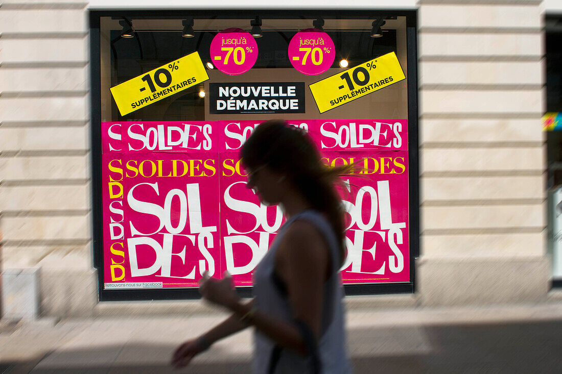 France, Nantes, summer sales, 2014.