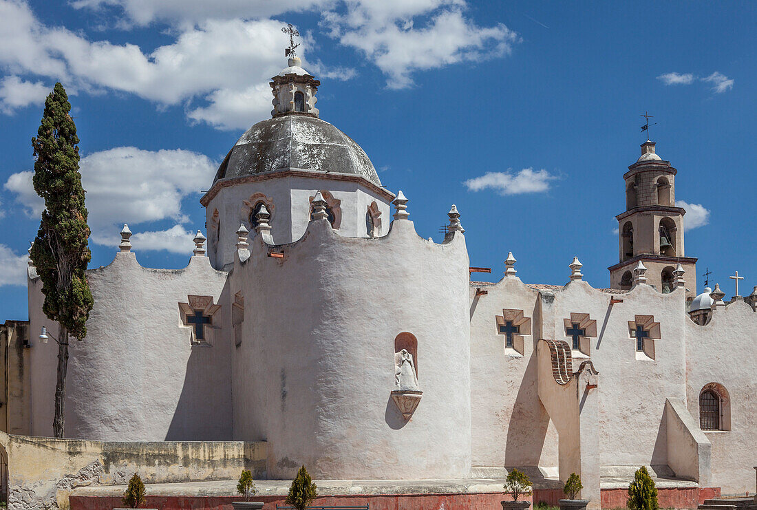 Mexiko, Bundesstaat Guanajuato, Fassade, Heiligtum von Jesus Nazareno de Atotonilco, 18. Jahrhundert
