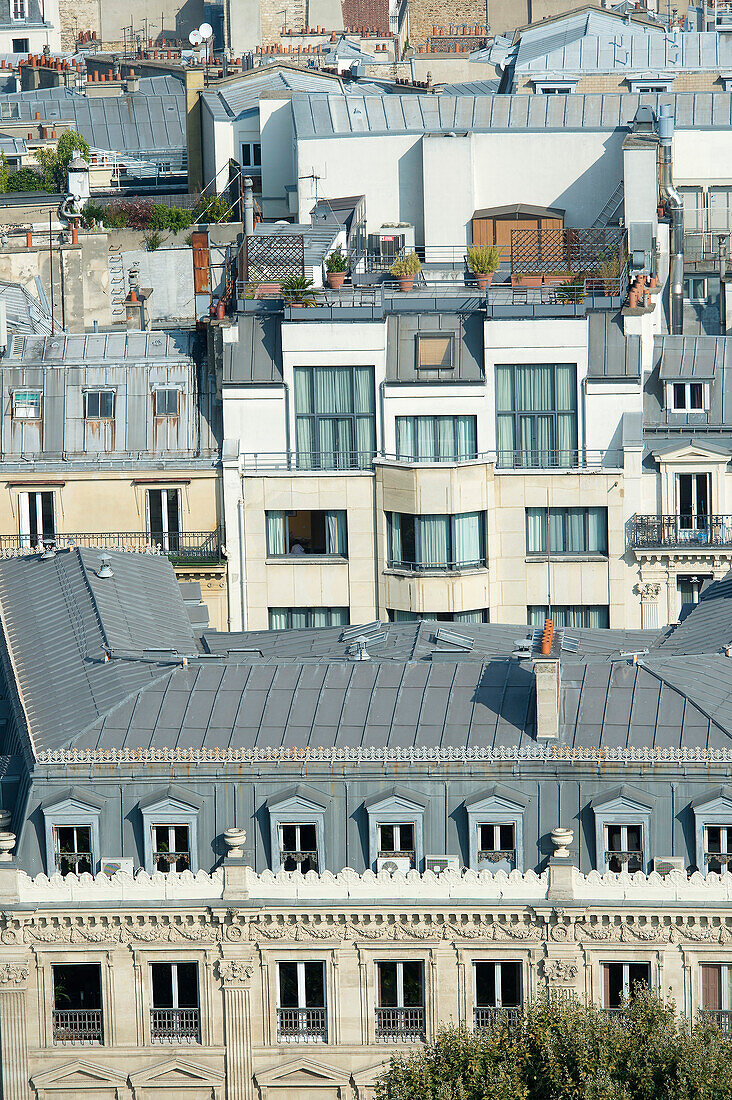 Frankreich. Paris 17. Bezirk. Platz de l'Etoile. Gebäude zwischen Avenue Carnot und Avenue Mac Mahon