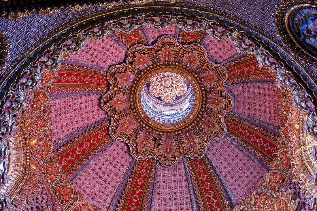 Mexico, Michoacan State, Morelia, Sanctuary of Nuestra Senora de Guadalupe cupola, 17th century, Unesco World Heritage