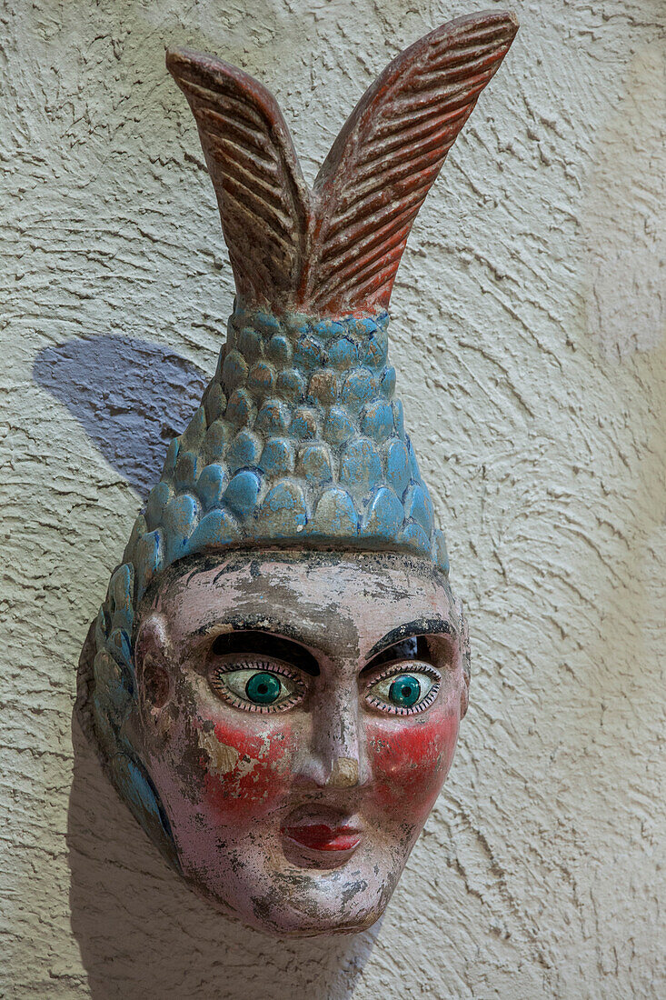 Mexico, Zacatecas state, Zacatecas, collection of masks from Rafael Coronel Museum