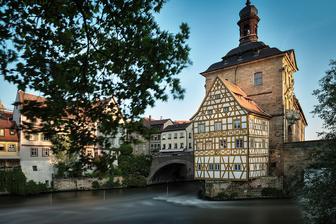 UNESCO Welterbe Bamberger Altstadt, Altes Rathaus, Bamberg, Franken, Bayern, Deutschland