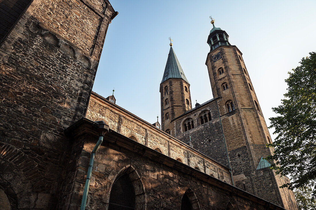 UNESCO World Heritage historic old town of Goslar, North Tower of the Parish Church, Harz mountains, Lower Saxony, Germany