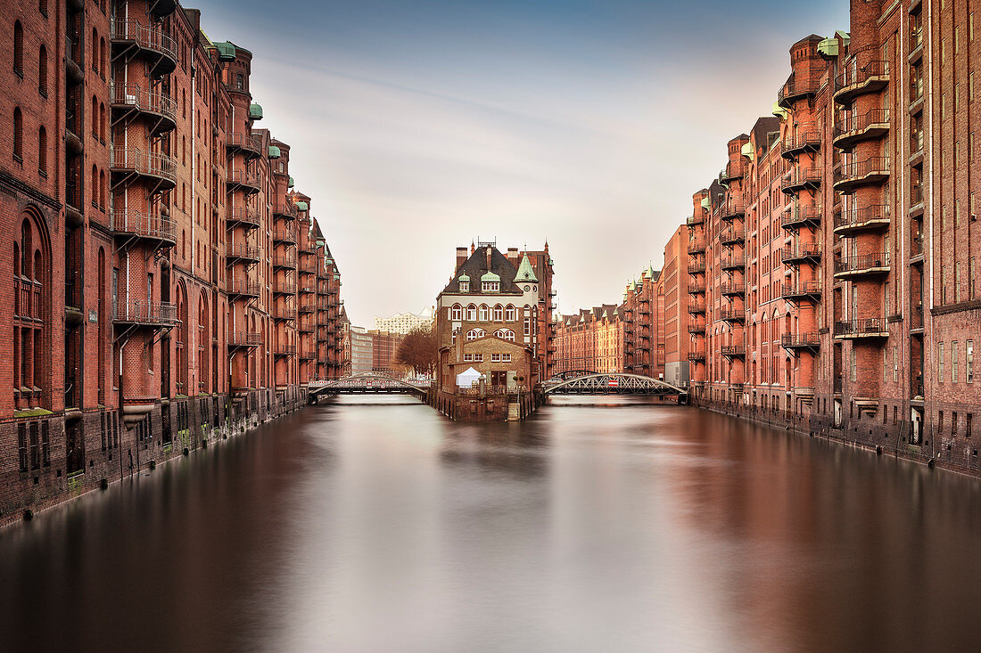 UNESCO World Heritage Speicherstadt - warehouse dock, castle, Hamburg, Germany