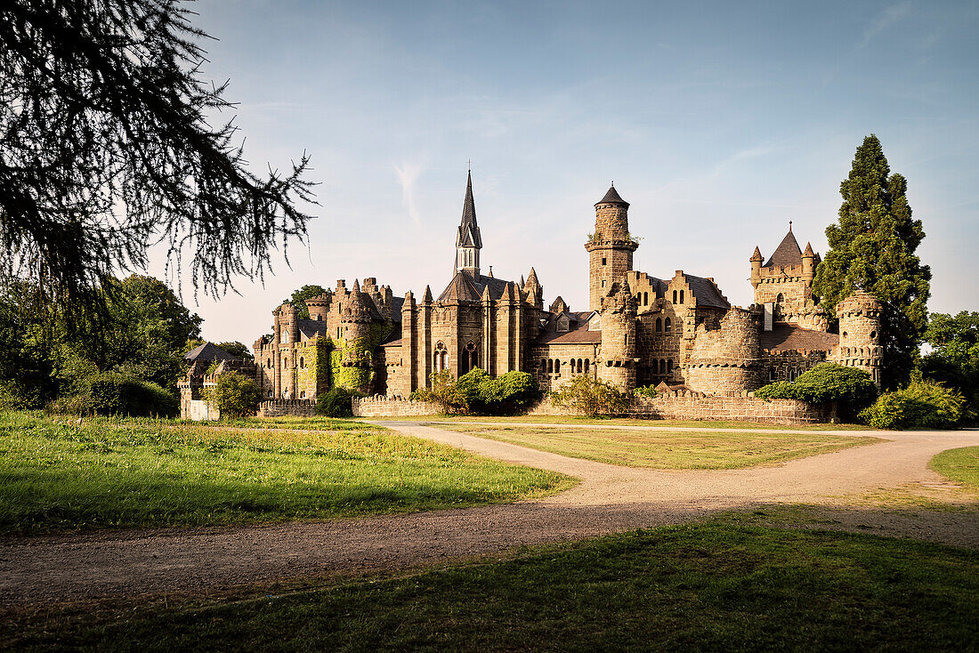 UNESCO Welterbe Bergpark Wilhelmshöhe, Löwenburg, Kassel, Hessen, Deutschland