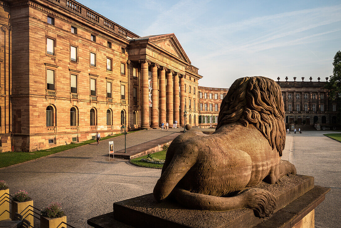 UNESCO World Heritage Wilhelmshoehe mountain park, Wilhelmshoehe castle, Kassel, Hesse, Germany