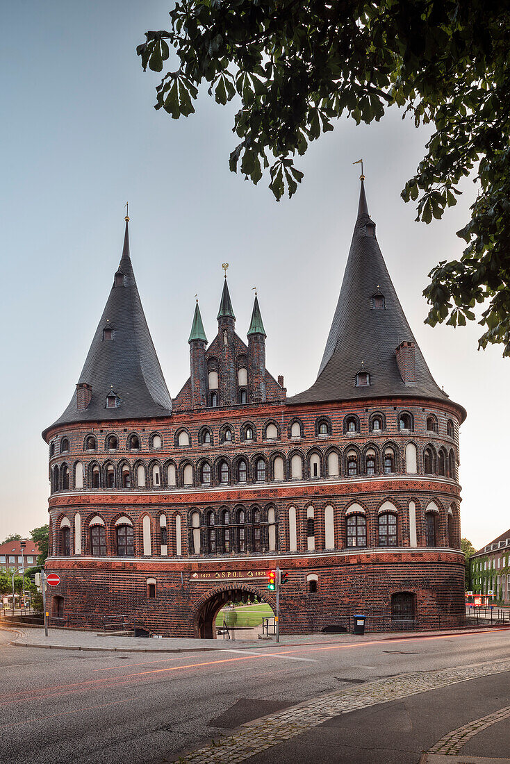 UNESCO World Heritage Hanseatic Town Luebeck, Holsten Gate, Town landmark, Schleswig-Holstein, Germany