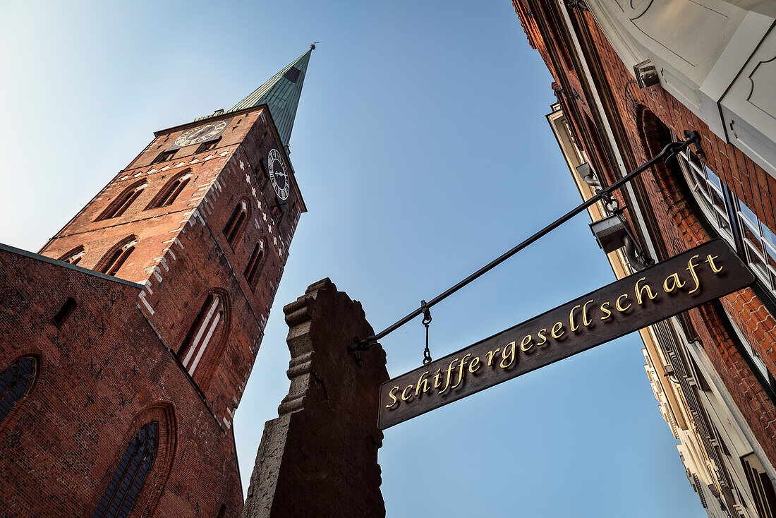 UNESCO Welterbe Hansestadt Lübeck, St Jakobi Kirche und Schiffergesellschaft, Schleswig-Holstein, Deutschland