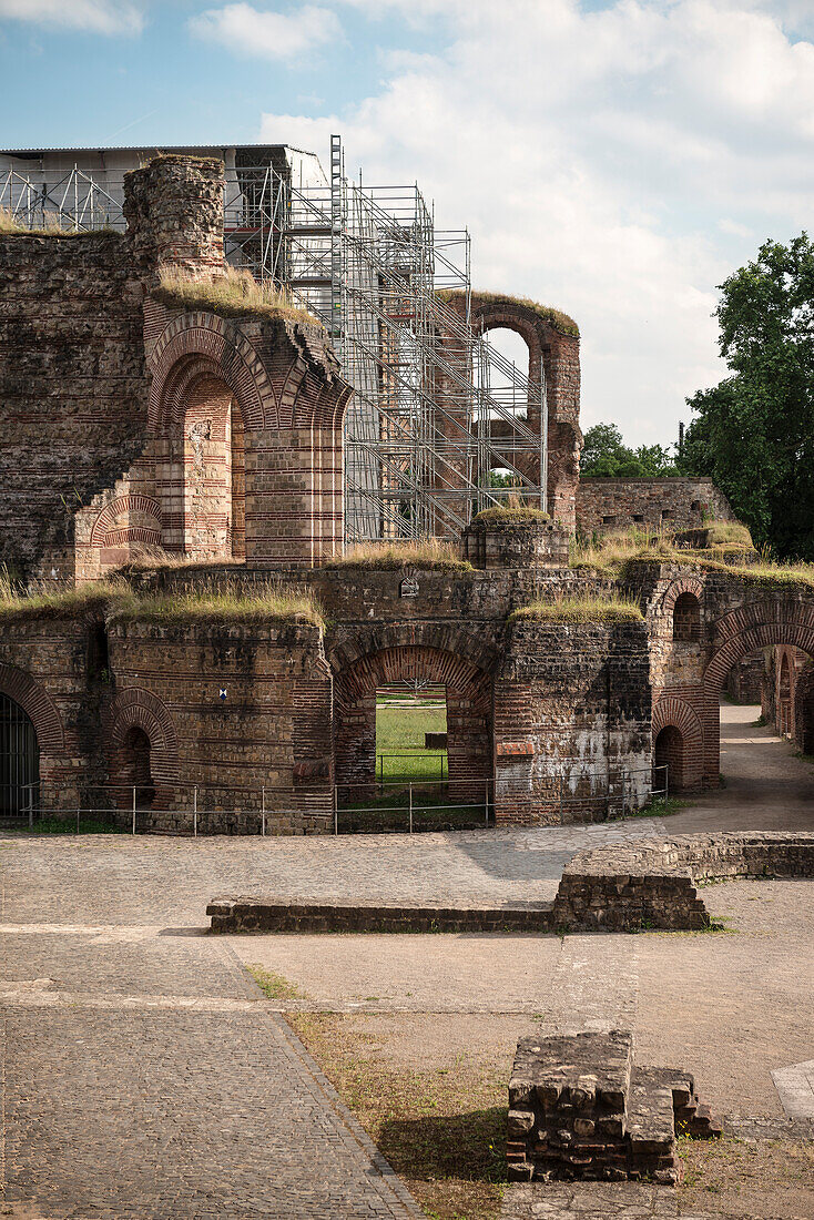 UNESCO Welterbe Trier, römische Kaisertherme, Trier, Rheinland-Pfalz, Deutschland