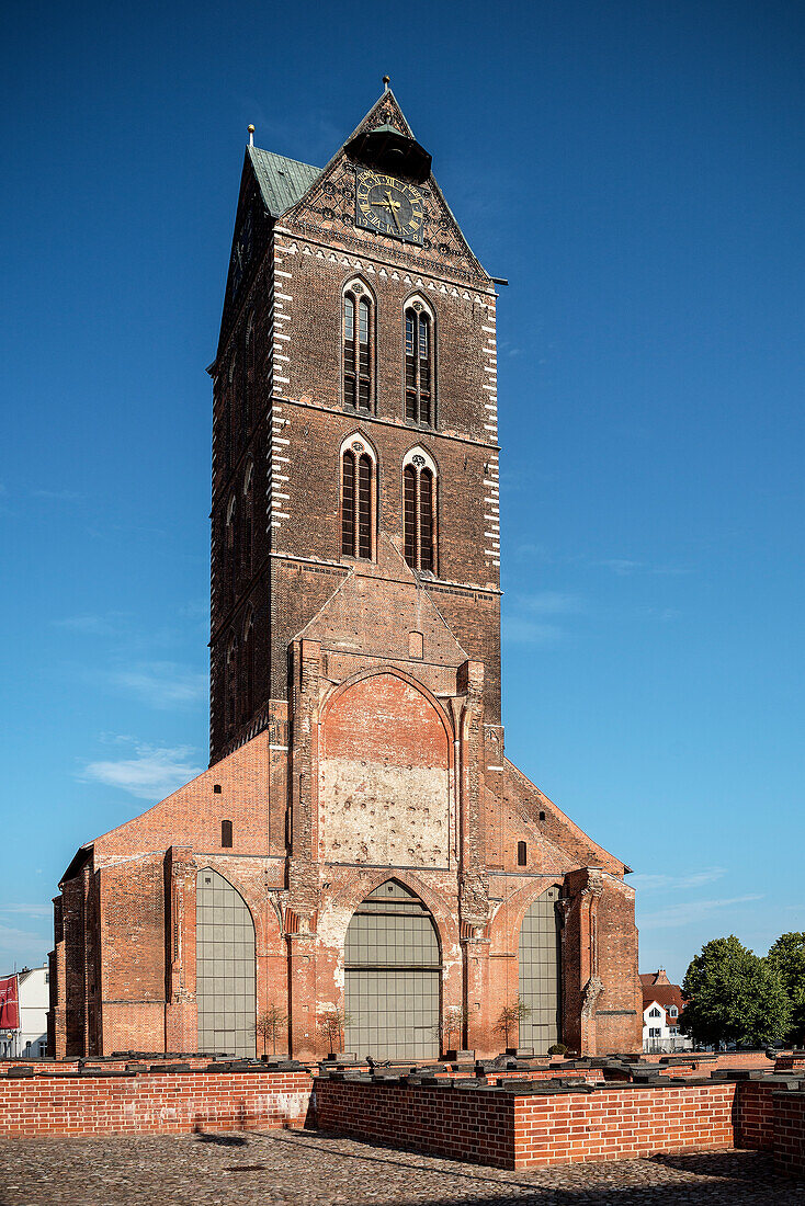 UNESCO World Heritage Hanseatic city of Wismar, church of St. Mary, Wismar, Mecklenburg-West Pomerania, Germany