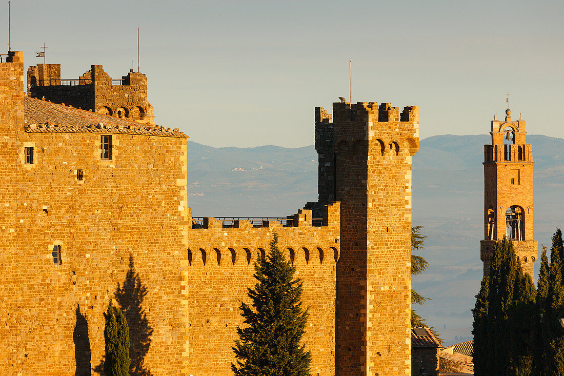 Fortezza, Burg, Montalcino, Herbst, Val d´Orcia, UNESCO Weltkulturerbe, Toskana, Italien, Europa