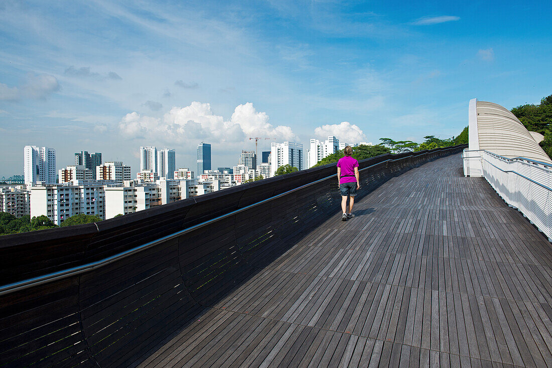 The Henderson Waves, a pedestrian bridge in Mt. Faber Park in Singapore
