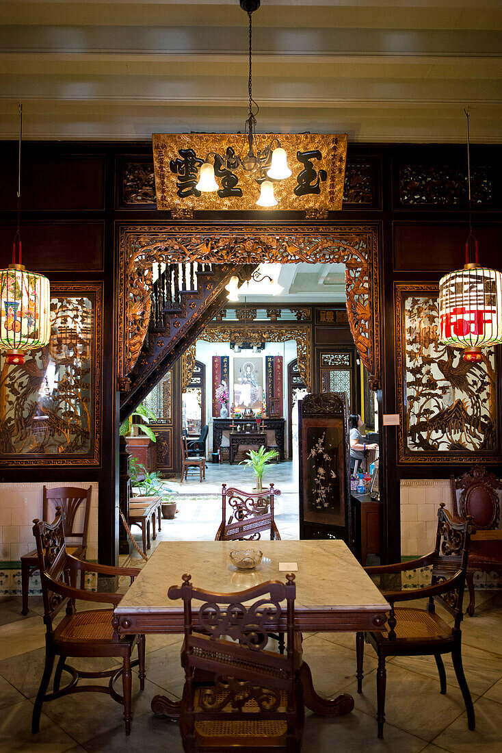 The Baba Nyonya Museum in the old city of Malacca, Malaysia