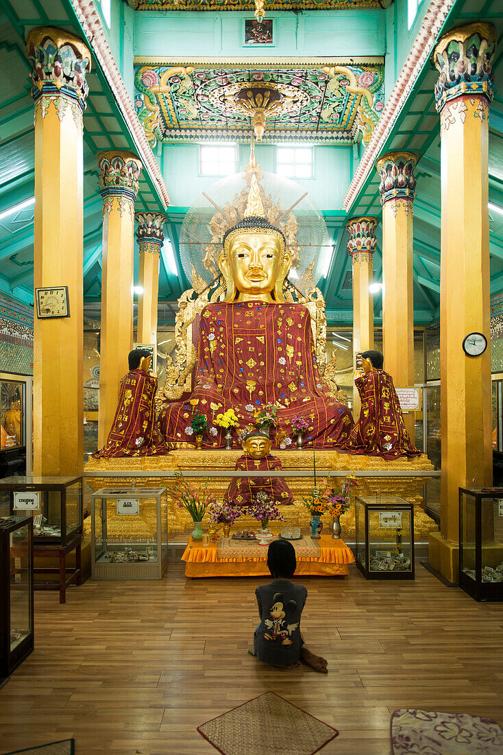 Buddhist temple Theindawgyi Paya in Myeik in Myanmar
