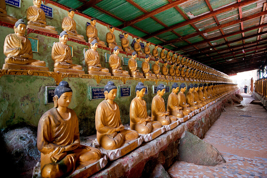 Buddhist temple on the island of Pataw Pated Kyun opposite in Myeik in Myanmar