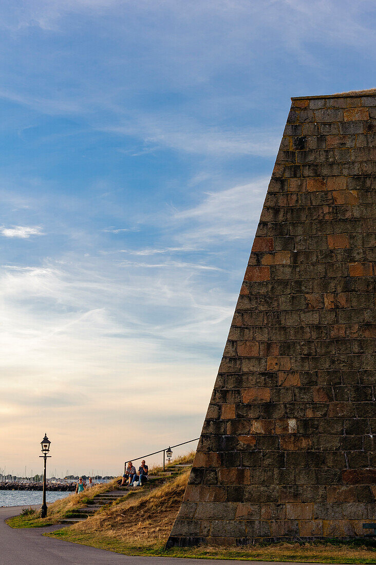 Strollers at the fortress of Varberg, Sweden