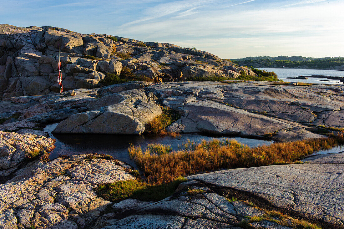 Rocks on the coast in Stora Amunddoen Nature Park, Sweden