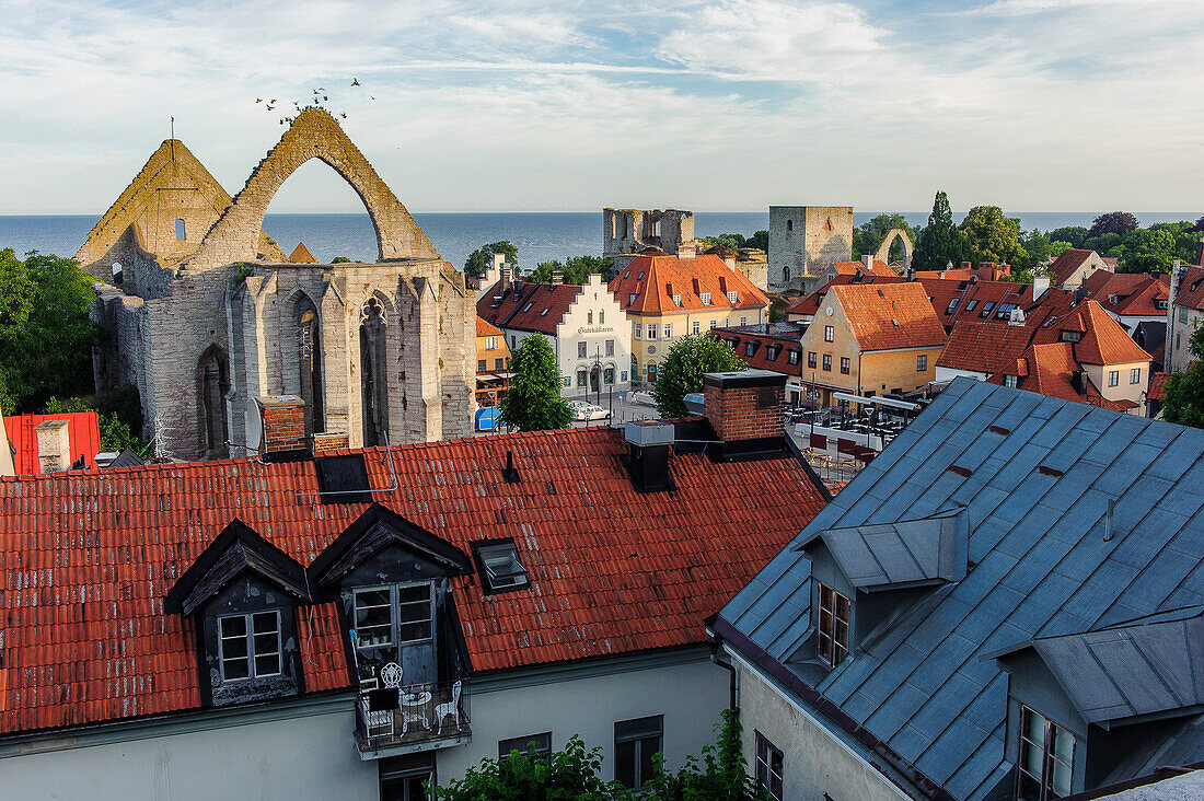 Ausblick auf Altstadt von oberhalb de Doms , Schweden
