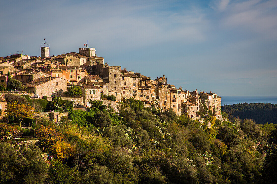 village of tourrettes sur loup, alpes-maritimes, provence-alpes-cote d'azur (06), france