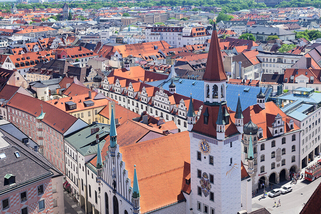 Old town hall (Altes Rathaus) at Marienplatz Square, Munich, Bavaria, Germany, Europe