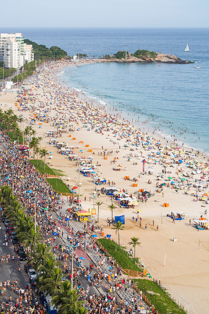 Ipanema Beach, Street carnival, Rio de Janeiro, Brazil, South America