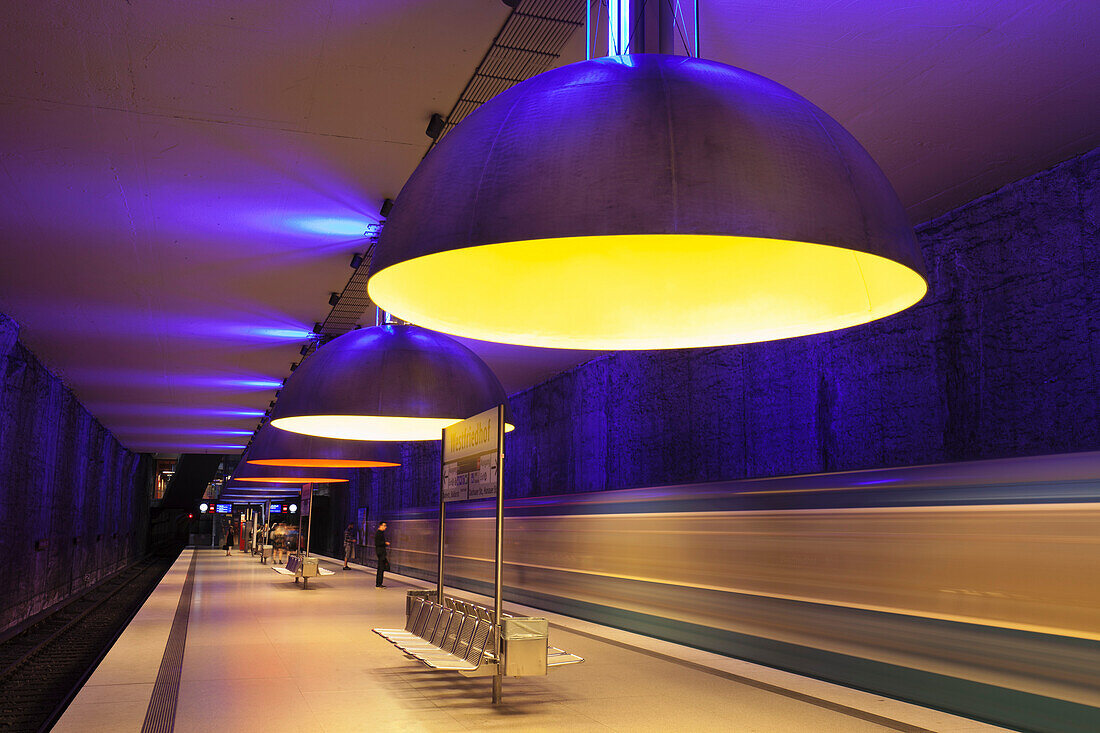 Subway station Westfriedhof, Munich, Bavaria, Germany, Europe