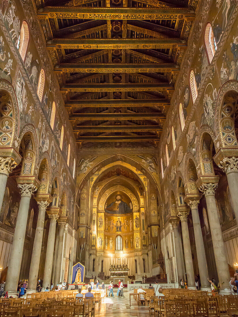 Monreale Cathedral, Palermo, Sicily, Italy, Europe
