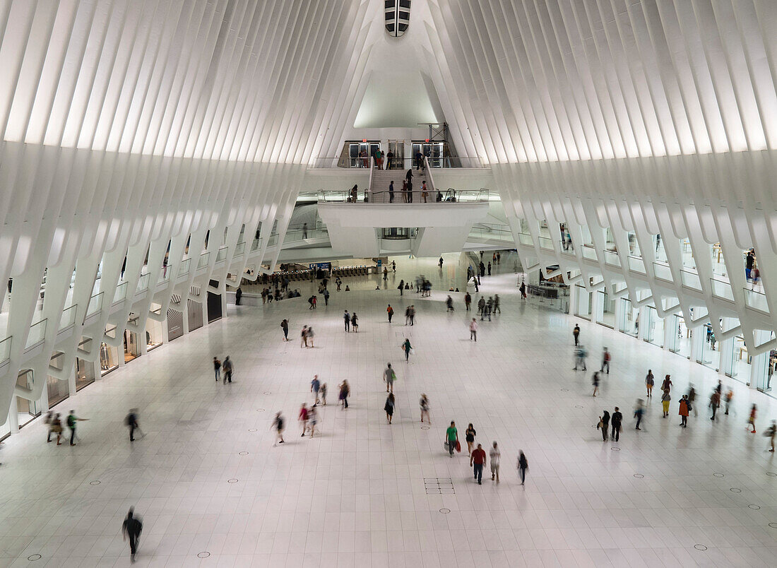 Calatrava's World Trade Center Oculus Shopping Mall, New York, United States of America, North America