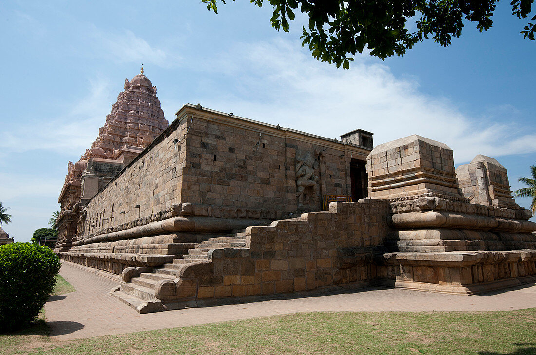 Entrance to Gangaikonda Cholapuram, built in the 11th century as the capital of the Chola dynasty in southern India, Tamil Nadu, India, Asia