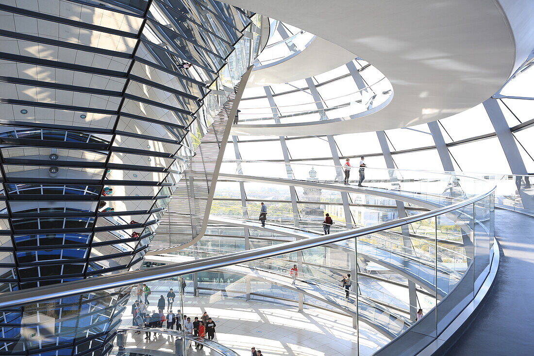 The Dome by Norman Foster, Reichstag Parliament Building, Berlin, Germany, Europe