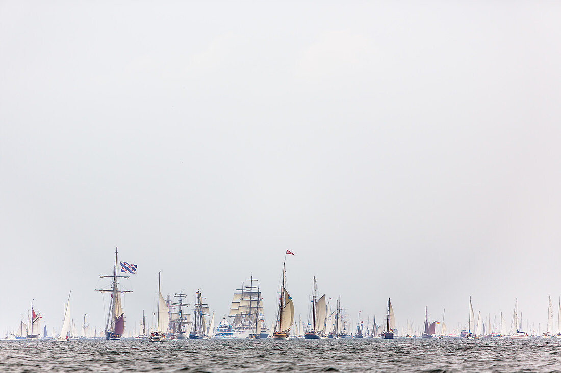 sailingship, sailingships, Windjammerparade, Kiel Week, Baltic Sea, Kiel, Kiel fjord, Schleswig Holstein, Germany