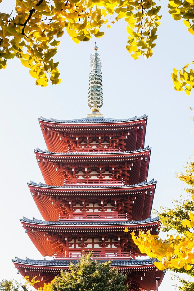 Japan, Honshu, Tokyo, Asakusa, Sensoji Temple aka Asakusa Kannon Temple