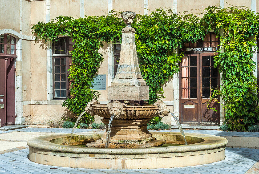 France, Landes, thermal city of Dax, Sevigne Fountain
