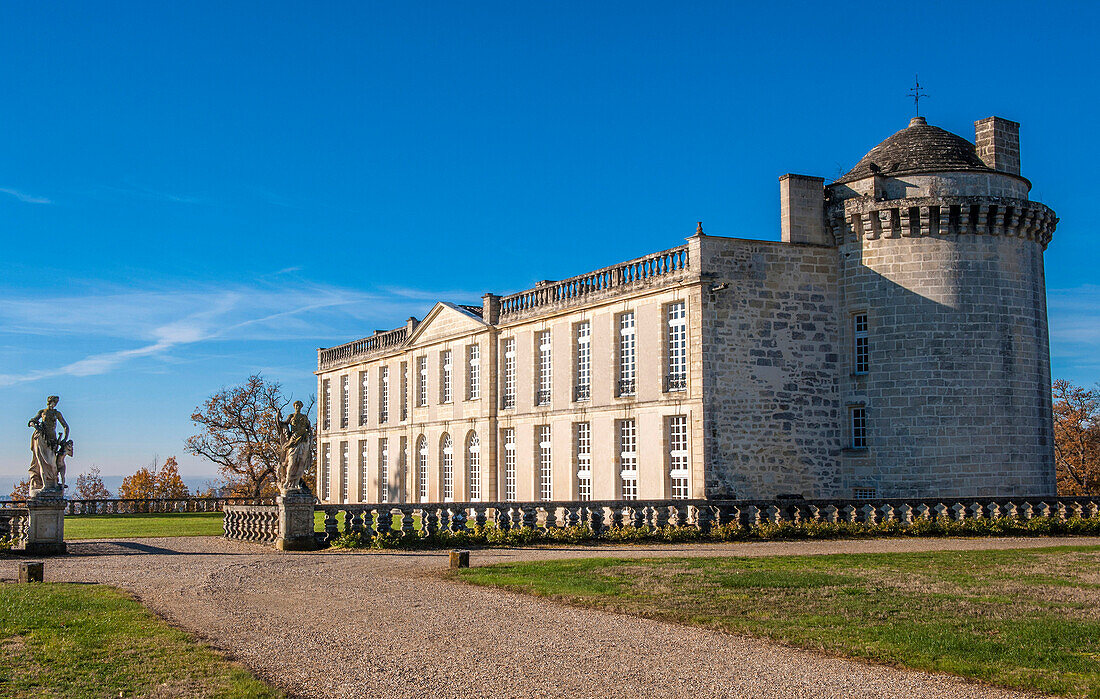 France, Gironde, St Emilion area, Chateau Laroque, AOC St Emilion Grand Cru Classe (UNESCO World Heritage)