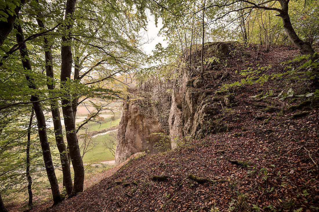 UNESCO World Heritage Ice Age Caves of the Swabian Alb, „Hohler Fels“ Cave (where „Venzs vom Hohlen Fels“ was found), Aach Valley, Baden-Wuerttemberg, Germany