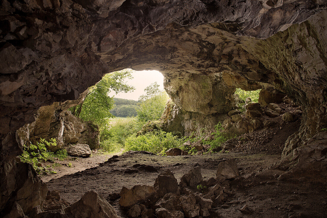 UNESCO World Heritage Ice Age Caves of the Swabian Alb, Bockstein Cave, Baden-Wuerttemberg, Germany