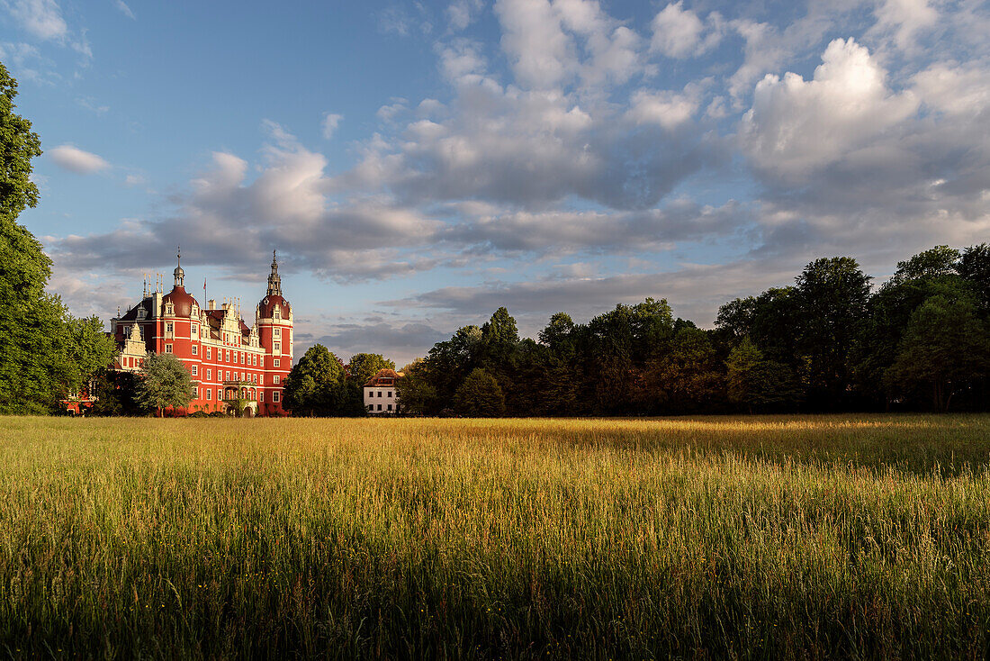 UNESCO World Heritage Muskau Gardens Prince Pueckler Park, New Castle, Lausitz, Saxony, Germany