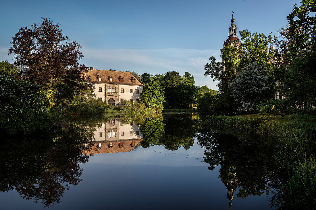 UNESCO World Heritage Muskau Gardens Prince Pueckler Park, New and Old Castle, Lausitz, Saxony, Germany
