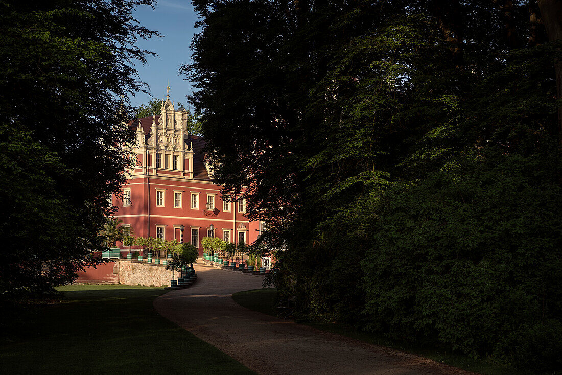 UNESCO Welterbe Muskauer Park - Fürst Pückler Park, Neues Schloss, Bad Muskau, Lausitz, Sachsen, Deutschland