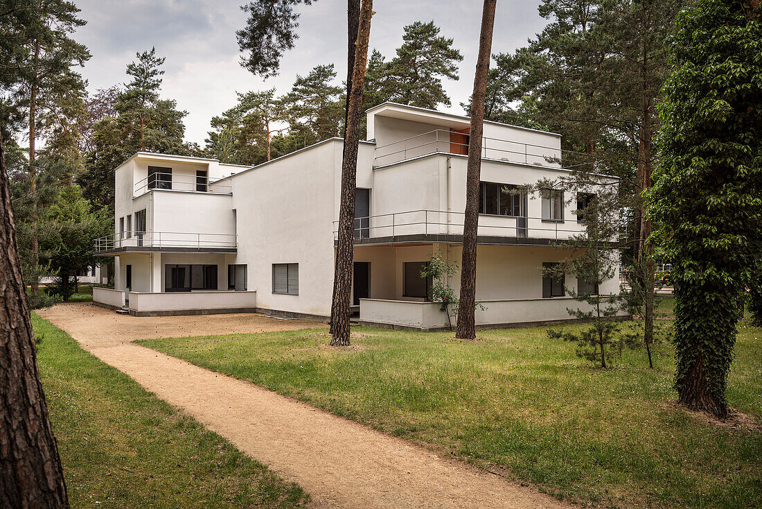 UNESCO World Heritage Bauhaus school, House Kandinsky / Klee, Master Houses at Dessau, Dessau-Rosslau, Saxony-Anhalt, Germany