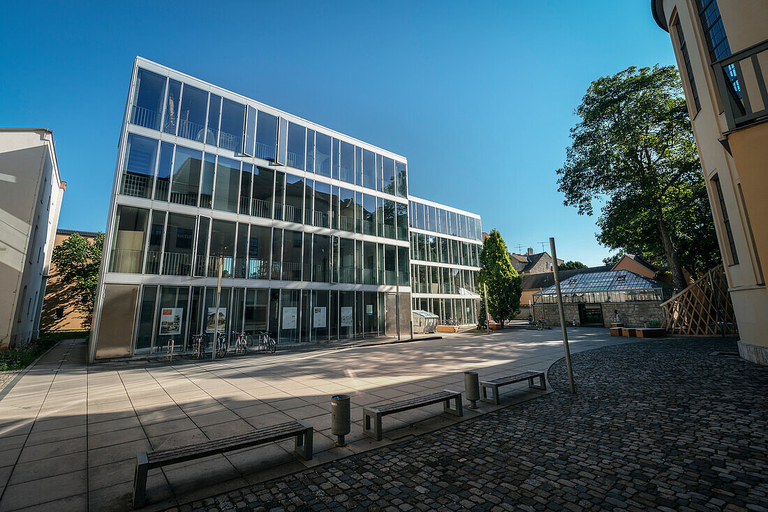 UNESCO Welterbe Bauhaus, morderner Neubau der Bauhaus Universität, Weimar, Thüringen, Deutschland