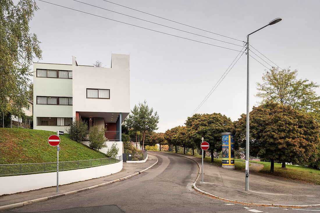 UNESCO Welterbe Le Corbusier Haus, Weißenhofsiedlung, Stuttgart, Baden-Württemberg, Deutschland