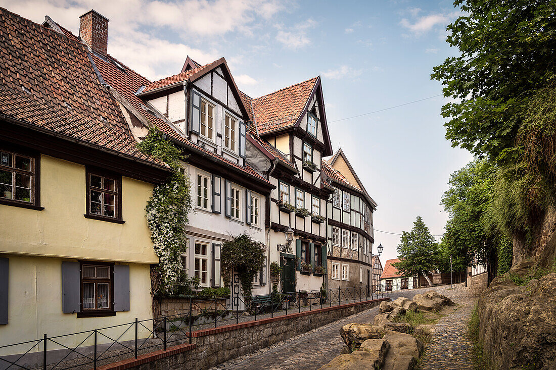 UNESCO Welterbe Fachwerkstadt Quedlinburg, Altstadt, Sachsen-Anhalt, Deutschland