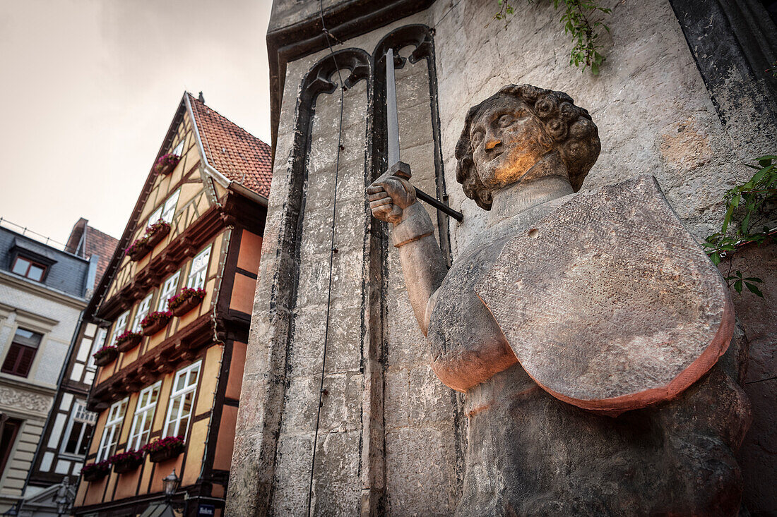 UNESCO Welterbe Fachwerkstadt Quedlinburg, Altstadt, Sachsen-Anhalt, Deutschland