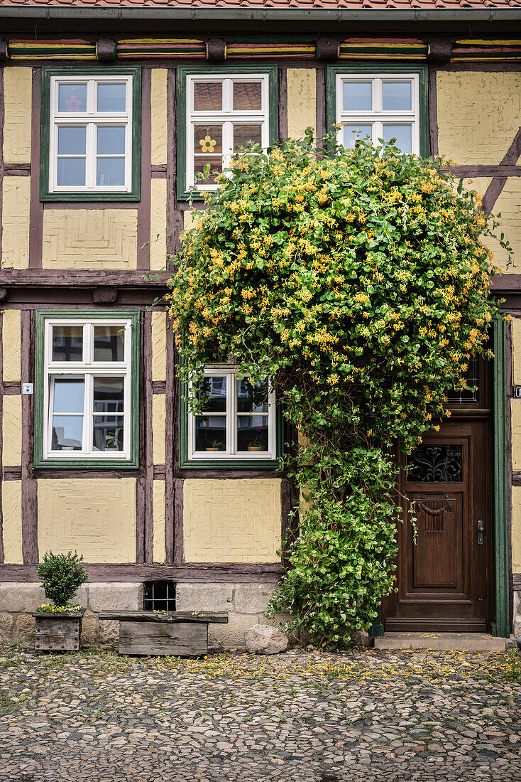 UNESCO Welterbe Fachwerkstadt Quedlinburg, Altstadt, Sachsen-Anhalt, Deutschland