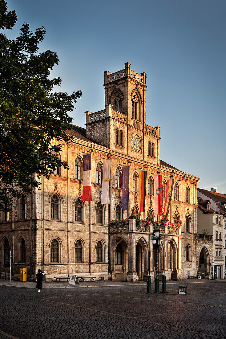 town hall, Historic centre of Weimar, Thuringia, Germany