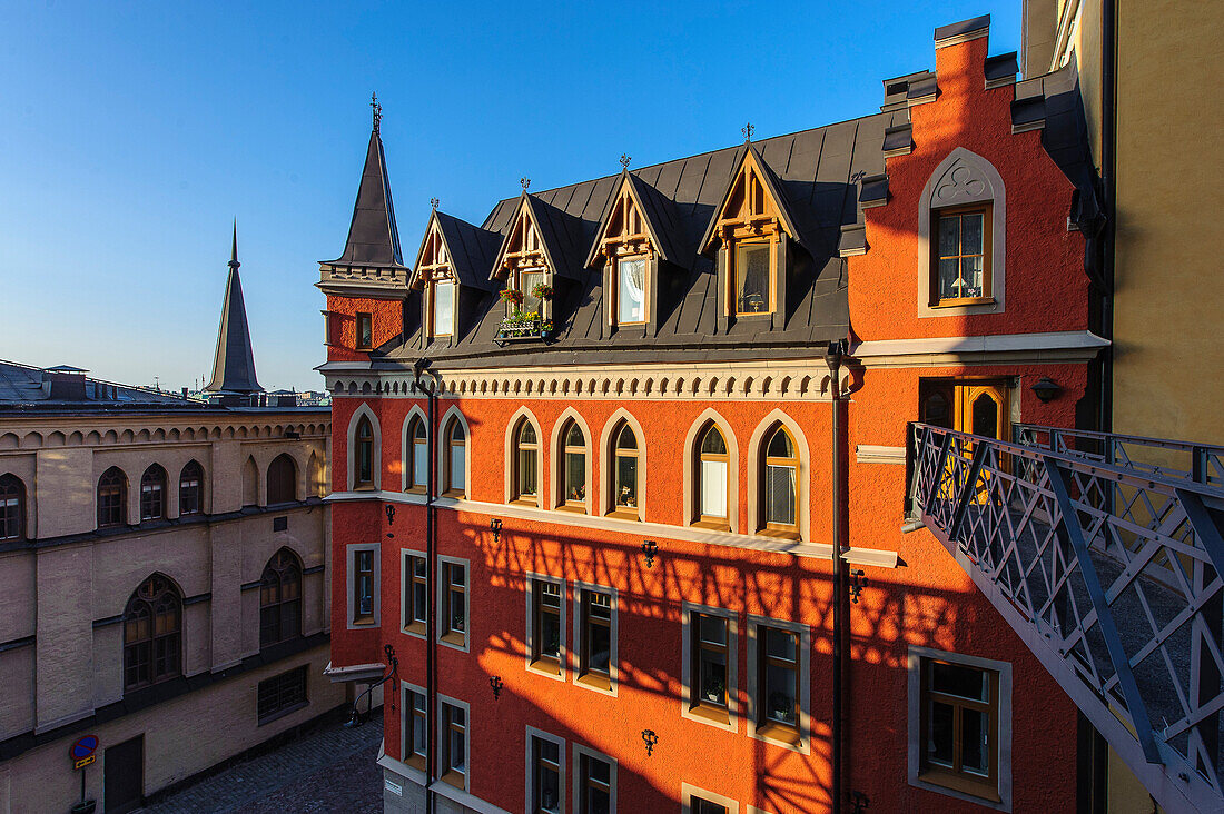 Stieg Larsson Stadtrundgang, Bellmansgatan 1 Wohnort  des Hauptdarstellers , Stockholm, Schweden